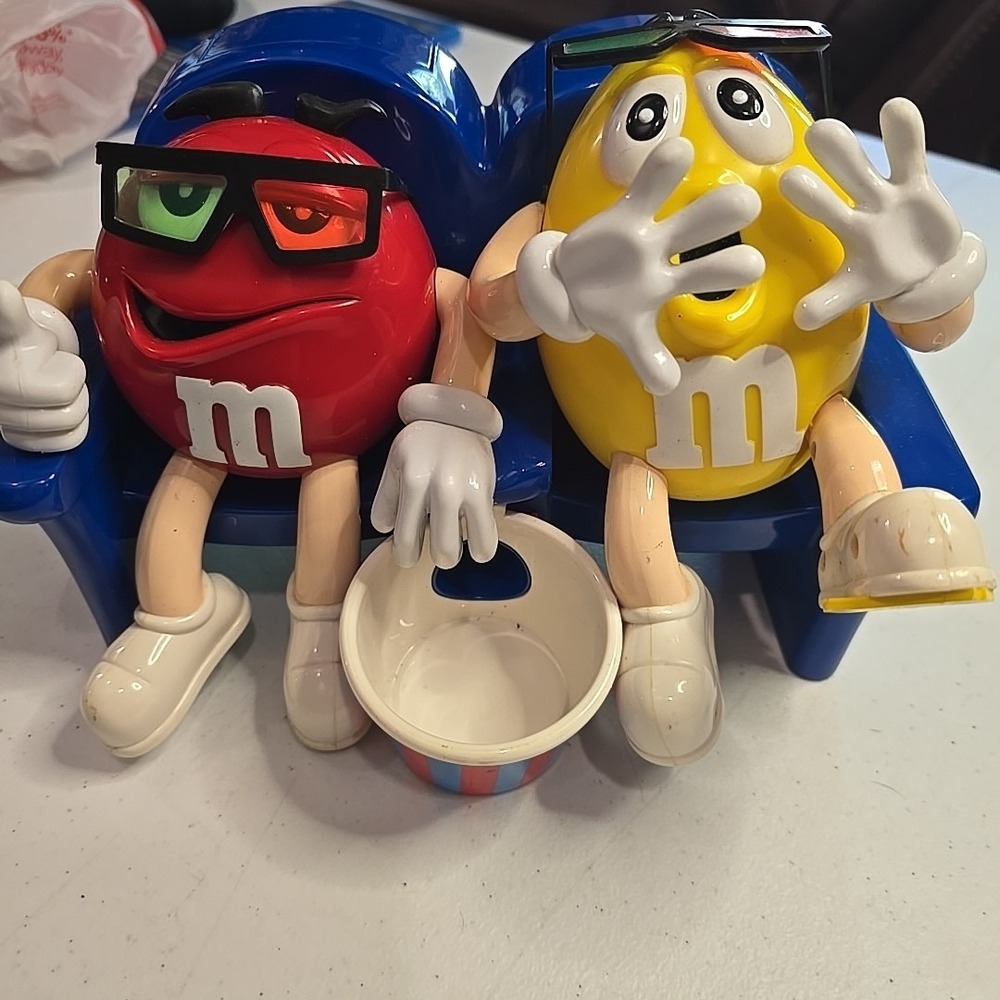 M&M At The Movies In 3D Candy‎ Dispenser Limited Edition Collectible MM Vintage